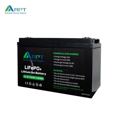 Goede prijs. 1280Wh Lithium Ion Rv-accu RPT 12V 100Ah LiFePO4-accu online