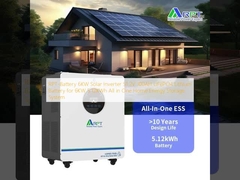 RPT-batterij 6KW zonne-omvormer 51.2V 100AH LiFePO4 Lithiumbatterij voor 6KW 5.12KWh All in One Home Energy Storage System